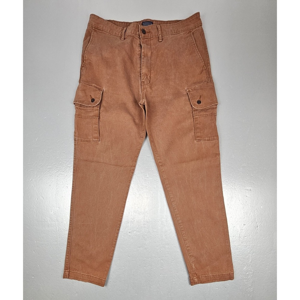 Levis Strauss Pants Mens 34x32 Slim Tapered Cargo Rust Casual Utility 479360001